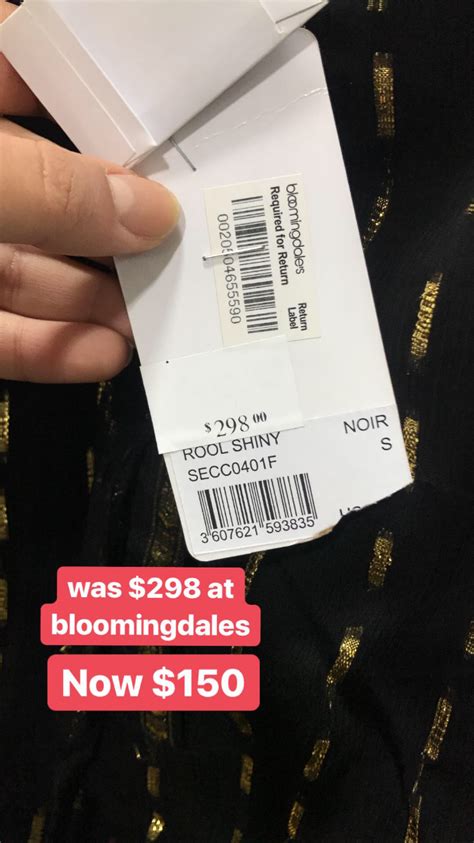 bloomingdale's return label reprint.